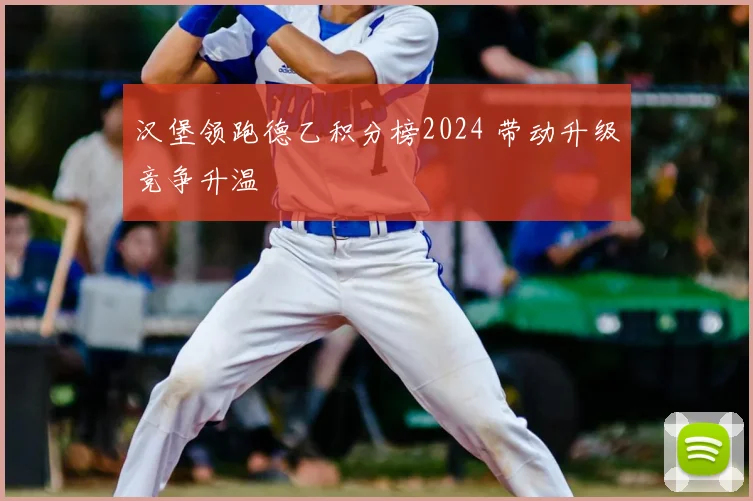 汉堡领跑德乙积分榜2024 带动升级竞争升温